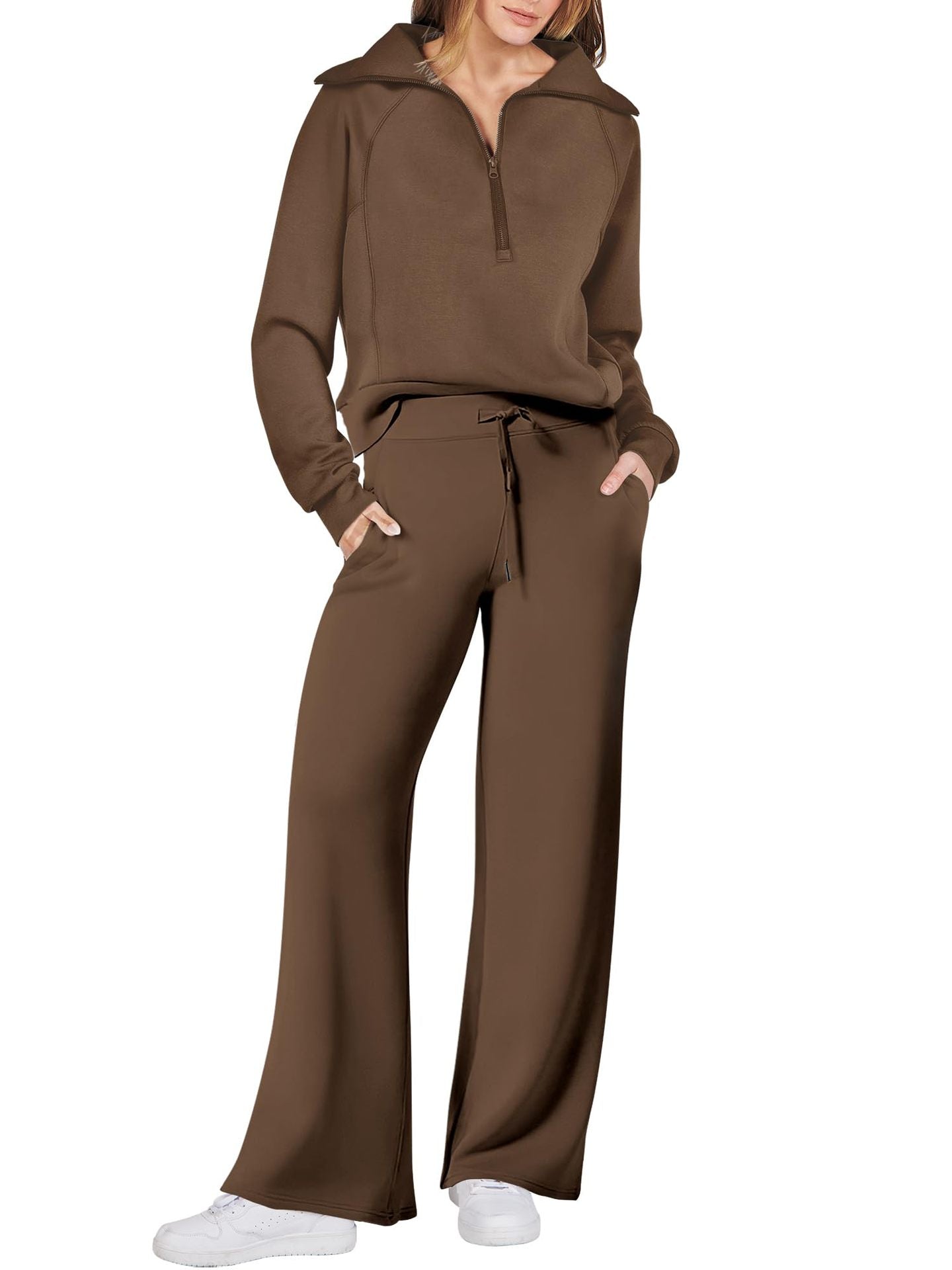 Limited time sale🔥Women's Navy Collar Half Zip Suit