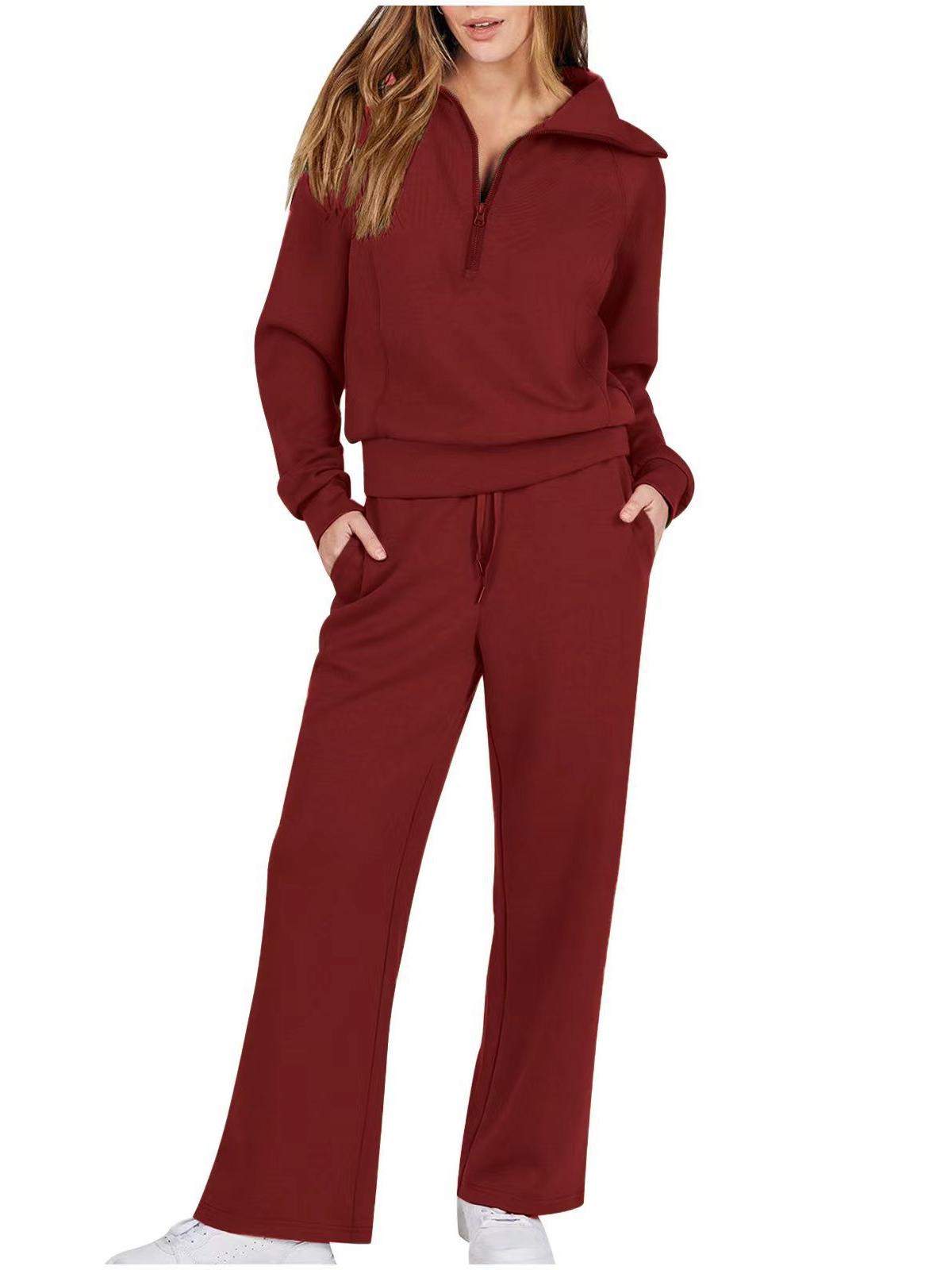 Limited time sale🔥Women's Navy Collar Half Zip Suit