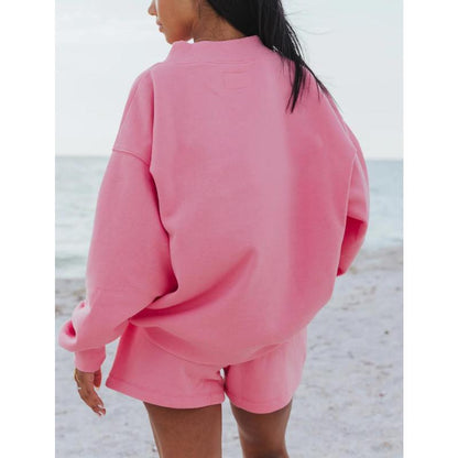 Women 2 Piece Outfits Sweat Shorts Sets