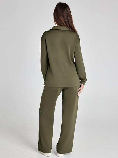 Women's 2 Piece Sets Outfits Casual Long Sleeve Sweatsuits  Sets (Same as in the video)