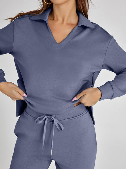 Women's 2 Piece Sets Outfits Casual Long Sleeve Sweatsuits  Sets (Same as in the video)