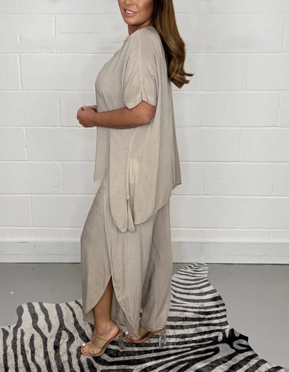 Women's Gorgeous 2 Piece Sleeved Trouser Set(Buy 2 Free Shipping)